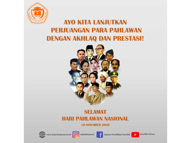 Selamat Hari Pahlawan Nasional!
